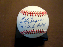 Gil Mcdougald 1951 A.L. Roy New York Yankees Signed Auto Vtg Oal Baseball Jsa - £115.97 GBP