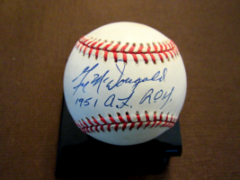 GIL MCDOUGALD 1951 A.L. ROY NEW YORK YANKEES SIGNED AUTO VTG OAL BASEBAL... - £116.51 GBP