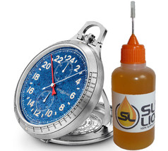 Synthetic Oil for Lubricating Modern Pocket Watches, Slick Liquid Lube Bearings - £7.75 GBP+
