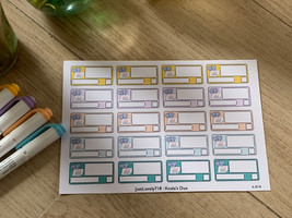 Koala Due Label | Homemade Functional Write- On Planner Stickers, Reminder - $61.30 MXN