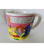 Vintage Carlton Cards &quot;All The Good Things In Life&quot; Novelty Funny Coffee... - $12.86