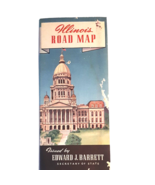 Vintage Illinois Road Map Highway Travel Edward Barrett Secy of State 19... - £9.83 GBP