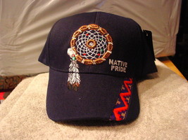 Dreamcatcher Native Pride #2 Baseball Cap ( Dark Blue ) - £8.43 GBP