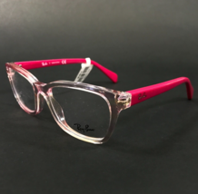 Ray-Ban Kids Eyeglasses Frames RB1591 3806 Clear Pink Bright Fuchsia 46-16-125 - £58.81 GBP
