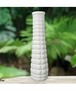 E.O. Brody Co. Quilted Pattern 8.5&quot; White Milk Glass Bud Vase - $14.37