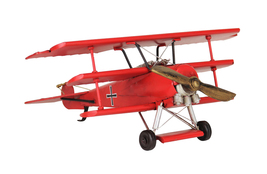 Cheung's Vintage Style Decorative 1917 "Fokker" Baron Tri Plane, Red - $65.27