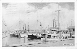 Galilee Rhode Island~Point Judith POND-WORLD Famous Fishing PORT~1950 Postcard - £5.72 GBP