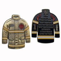 Firefighter Rescue Uniform Shape Lord Protect Our Firefighter Badge Fire... - $9.85