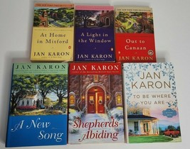 Lot Of 6 Jan Karon Books Mitford Series To Be Where You Are, A New Song, At Home - £15.72 GBP