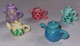 Dollhouse Tea Pots Serving Dolls Decorative Assorted Sizes Tea - $10.50