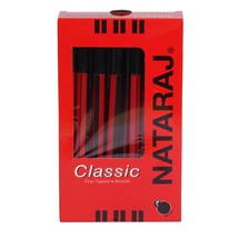 NATARAJ Classic Ball Pen-Black| Comfortable Grip | Non-fading ink | Smoo... - $14.85