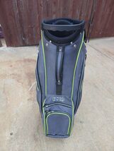Izzo 14 Divider Golf Cart Bag w Raincover Grey/Yellow - $75.99