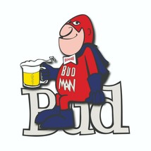 Budweiser Bud Man With Beer Mug Decal Bumper Sticker - £2.82 GBP+