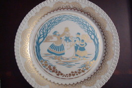 1983 Christmas Past Times Plate Spode England &quot;Snowman&quot; NIB, 2nd issue original - £31.14 GBP