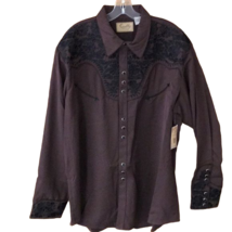 Scully Men&#39;s Embroidered Long Sleeve Western Shirt Size XXL - £72.11 GBP