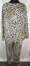 NEW, Women&#39;s Plus 2X Velour Leopard Print Lounge Set/PJs, Shirt/Pants, J... - $24.99