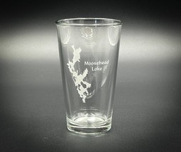 Moosehead Lake Maine - Laser engraved pint glass - $11.99