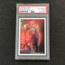 1995-96 Collector&#39;s Choice #305 Theo Ratliff Signed Card AUTO PSA Slabbed Piston - £39.49 GBP