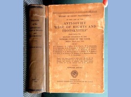 1938 Antique ANTI-SOVIET &quot;Bloc Of Rights And Trotskyites&quot; ? - £98.90 GBP