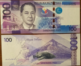 Republika ng Pilipinas Manuel Roxas Third Republic  Benigno Aquino III 100 Peso  - £7.95 GBP