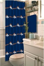 NFL Denver Broncos Football Bathroom Shower Curtain - £25.98 GBP