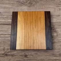 Handcrafted Cutting Board 12x12 Cherry and Walnut Sleek Modern Rustic Ki... - $828.12 MXN