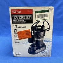 Everbilt 1/4 HP Aluminum Sump Pump with Tethered Switch - £38.93 GBP
