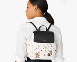 NWB Kate Spade Disney Beauty and the Beast Flap Backpack KE566 White Gif... - $173.24