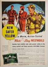 1949 Print Ad White Stag Westwools Wool Hunting Clothes Portland,Oregon - $13.75