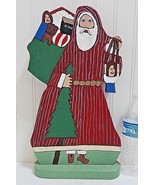 JOSEPH E GRAY Hand Painted Wood Father Christmas  15” Tall Vtg-Style San... - £25.07 GBP