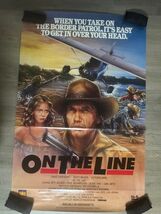 Original 1987 On The Line - David Carradine 26x40 MH - $9.89