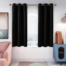 Deconovo Thermal Insulated Blackout Curtains Short, Grommet Room Darkeni... - $20.06