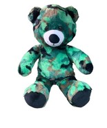 Build A Bear Camouflage Green Army Print Teddy Bear Plush Snuggle Collec... - $13.05 CAD
