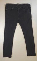 Vans Men&#39;s Black Denim JNEKBLK Slim Skinny Leg Jeans Skater Size 36x34 - £18.13 GBP