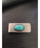 Turquoise Silver Tone Men&#39;s Money Clip - $82.06 CAD