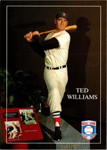 Postcard Life Size Wood Carving Of Ted Williams Cooperstown, New York - £7.97 GBP
