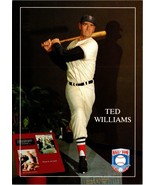 Postcard Life Size Wood Carving Of Ted Williams Cooperstown, New York - £7.82 GBP