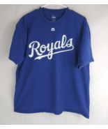 Majestic MLB Kansas City Royals Men&#39;s Blue T-Shirt Size XL - $17.45