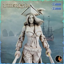 Theresia | Pirate Girls Vol 1 * 35mm and 75mm Dungeons and Dragons Roleplay Mini - £5.58 GBP