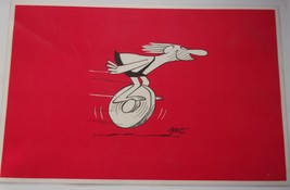 Vintage Cartoon B.C. Red Plastic Placemat - $8.20 CAD