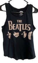 The Beatles  Tank Top Black Women Size M Sleeveless Rock n Roll Round Neck - £6.99 GBP