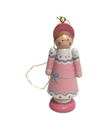 Avon 80s The Nutcracker 3in Clara Pink Vintage Wooden Christmas Ornament - $218.74 MXN