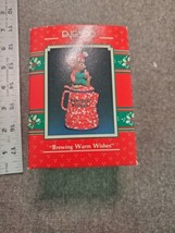 Enesco Brewing Warm Wishes 1991 Christmas ornament Decor NIB - £11.25 GBP