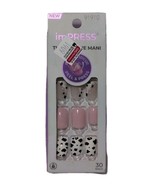 KISS imPRESS No Glue Mani Press On Nails &quot;One Chance&quot; Cow Print Rodeo FAIR - $18.23 CAD