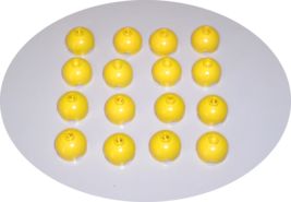 16 Used LEGO Yellow 2 x 2 Round Brick with Dome Top Cylinders 553 - £7.77 GBP