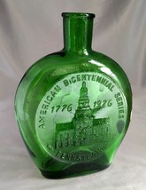 Clevenger Bros. South Jersey Glass Hand Blown PENNSYLVANIA Green Syrup Bottle - £15.58 GBP