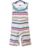 Genuine Kids From OshKosh Baby Girls 12M Striped Linen Cotton Ruffle Jum... - £10.19 GBP