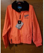 Orange Baltimore Orioles Event Staff Tri-Mountain Zip Jacket Coat Small NWT - $69.29