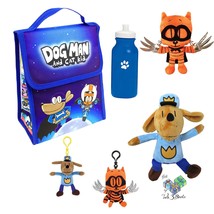 Dav Pilkey Dog Man v3 Lunch Bag, Dog Man and Cat Kid Plush Backpack Pull... - £78.40 GBP
