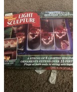 Mr. Christmas Mini Mini SANTA FACES Tested Christmas Light Sculpture  A-... - $353.35 MXN